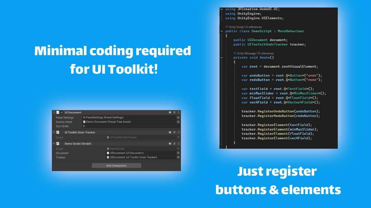 Undo/Redo for UI Toolkit & uGUI