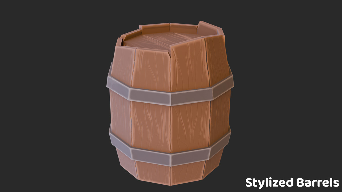 Stylized Barrels - Stylized Asset Pack by Ake
