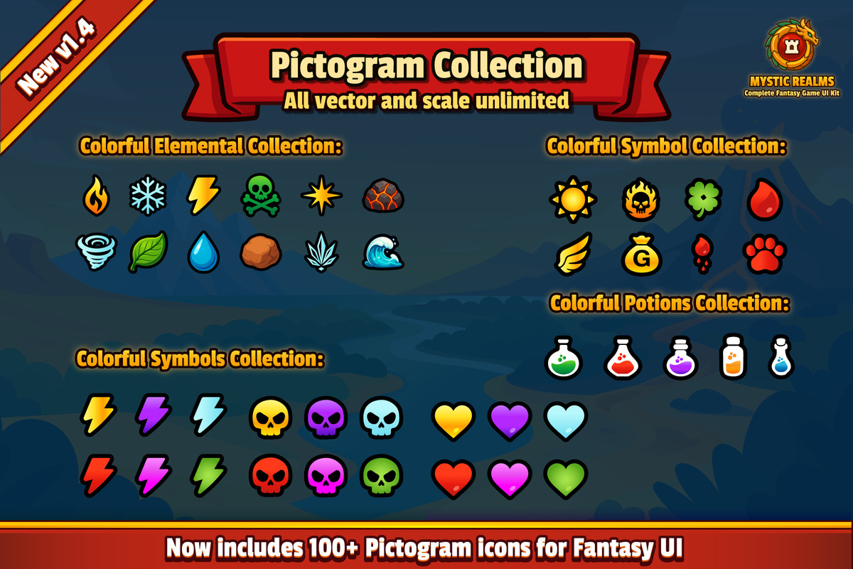 Mystic Realms: Premium Fantasy UI System