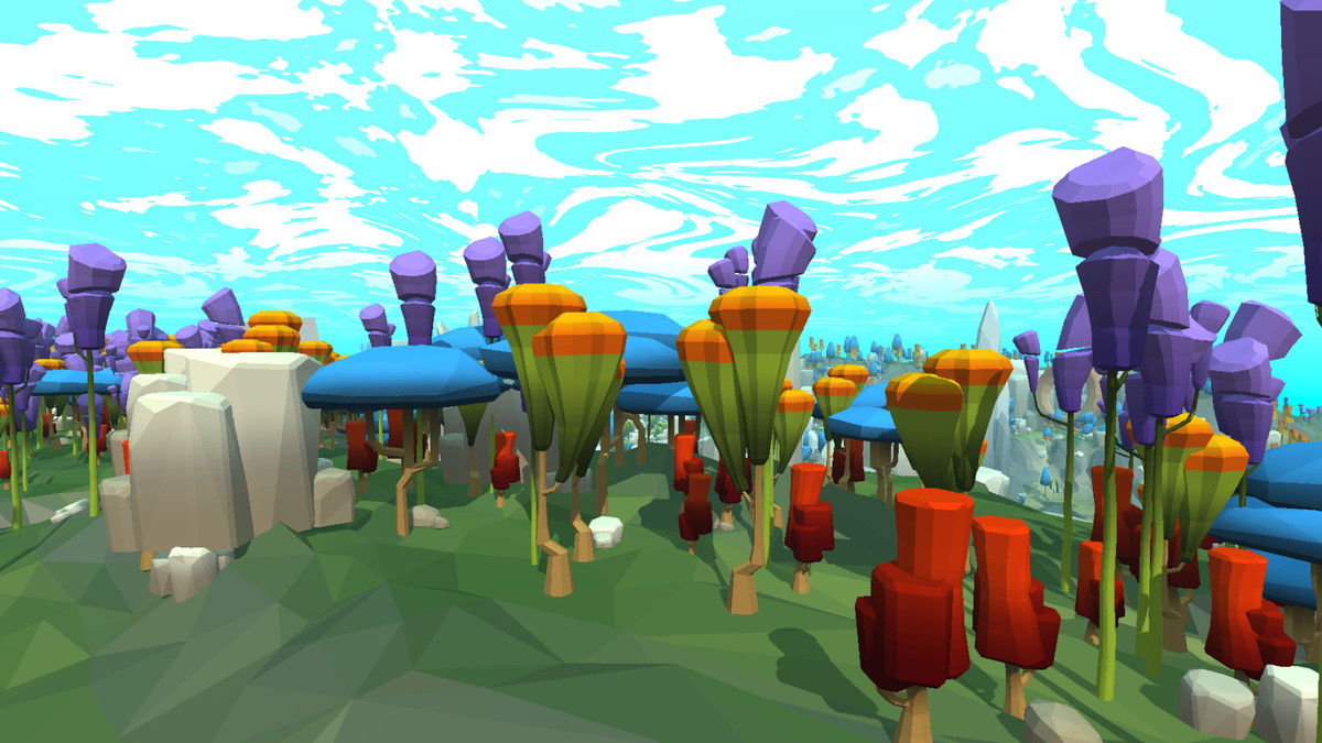 Low Poly Stylized Tiny Forest