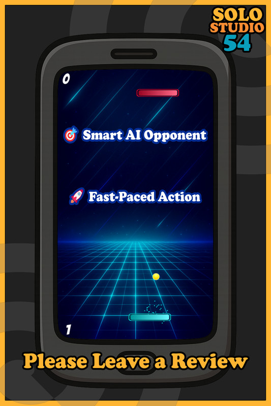 Neon Pong – Retro 2D Paddle Game Template for Unity