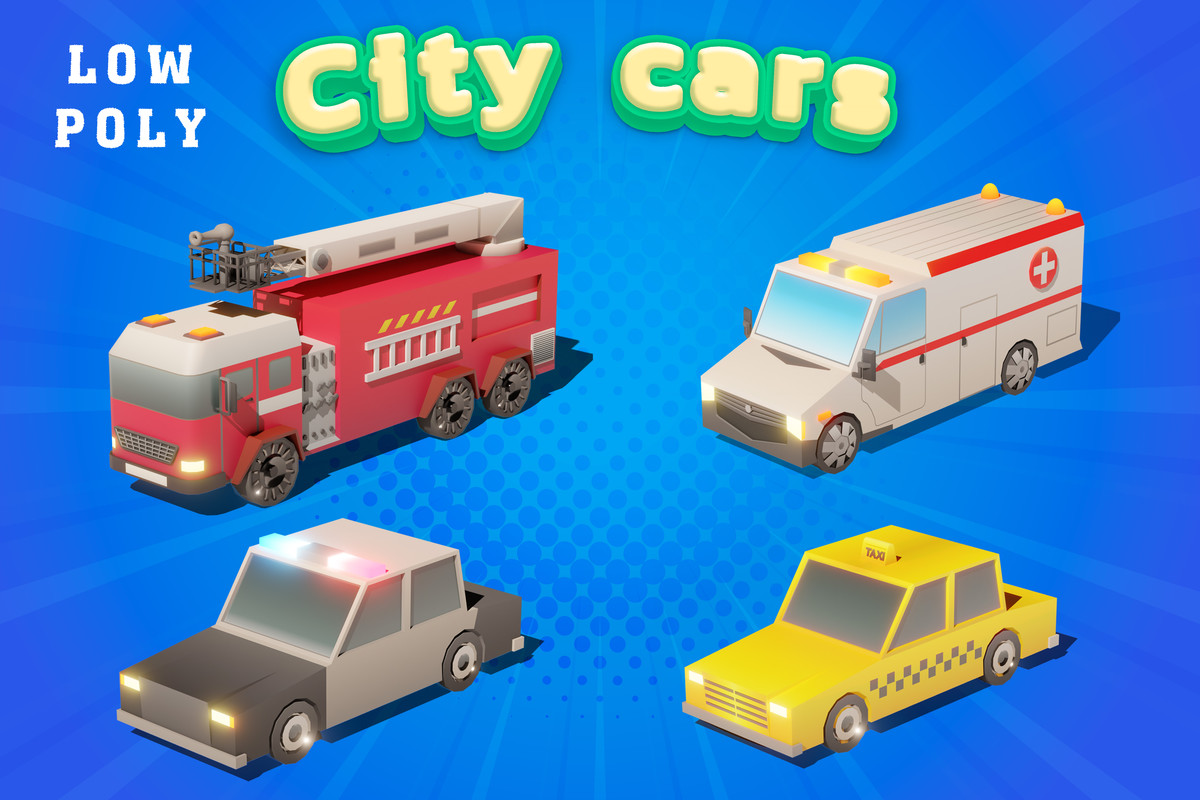 Stylized Low Poly Vehicles Pack