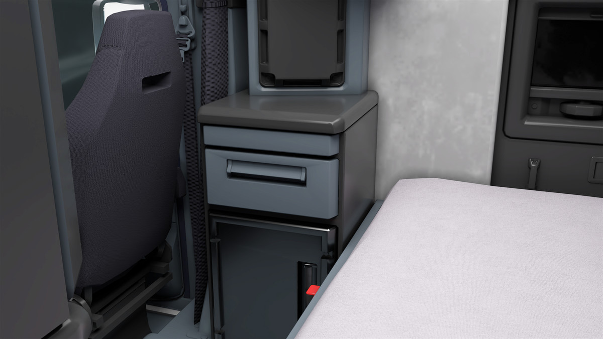 Heavy Truck Chassis 05 White Interior URP HDRP Textures