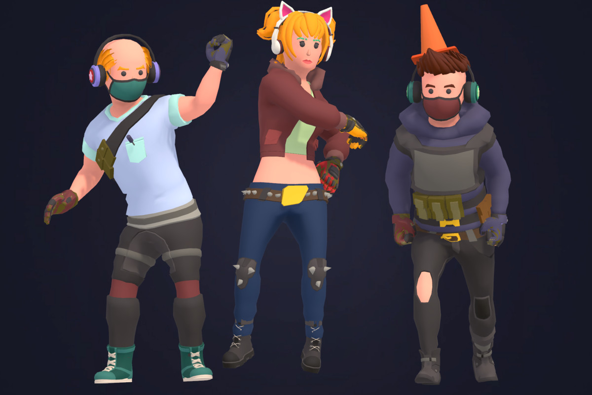 Customizable 3D Battle Royale Characters Pack Vol 2