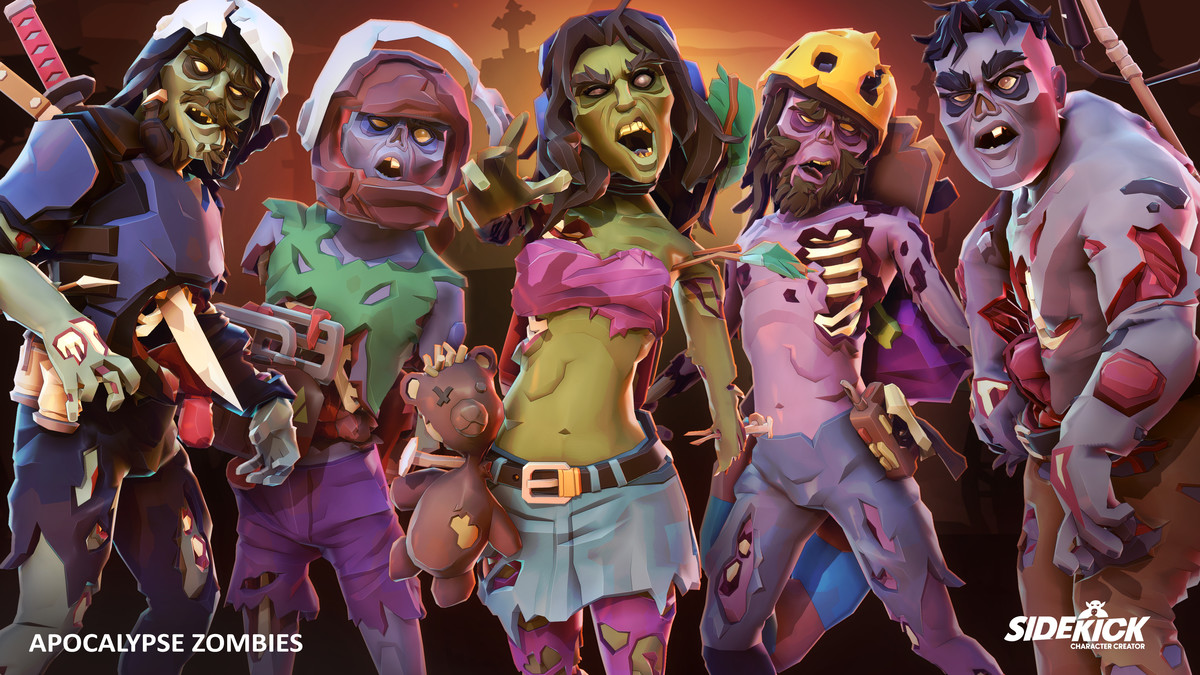 Apocalypse Zombies – Synty Sidekick Modular Characters