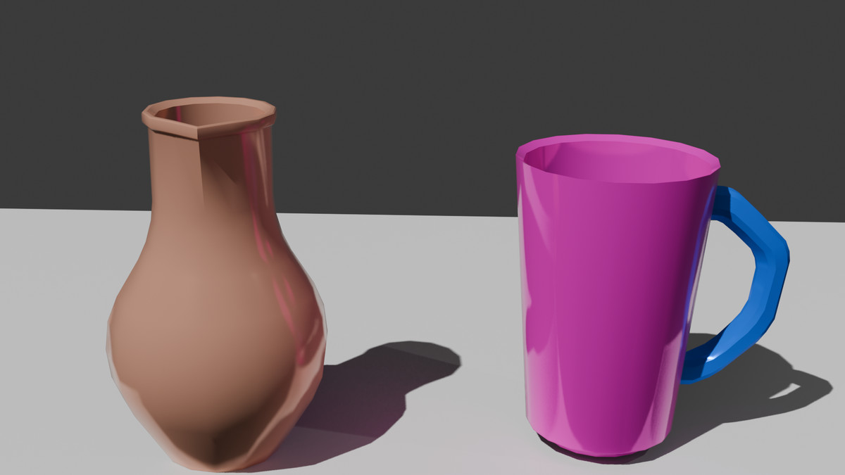 Stylized Low Poly Tableware Pack