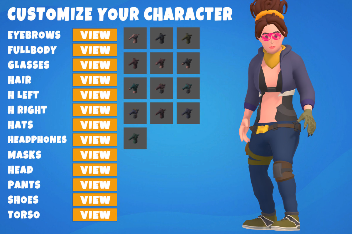 Customizable 3D Funny Characters Bundle