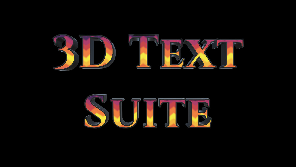 3D Text Suite - 3D Text Animator & Font Creator