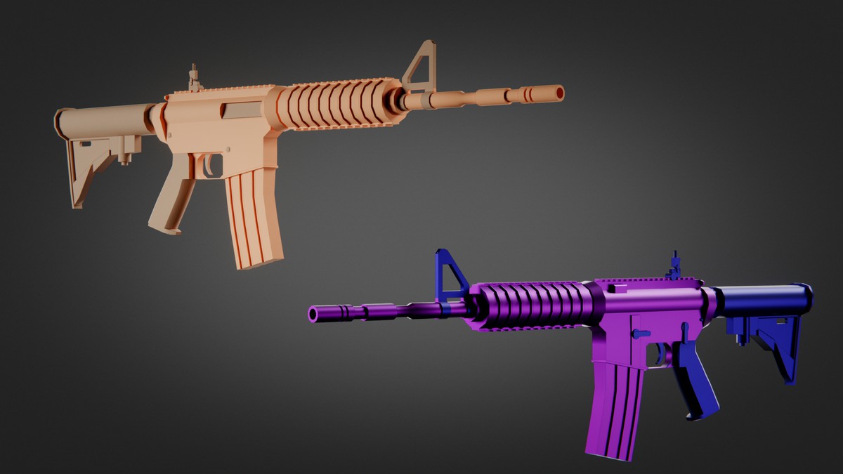 Weapon Color Skins Pack — 230 Variations