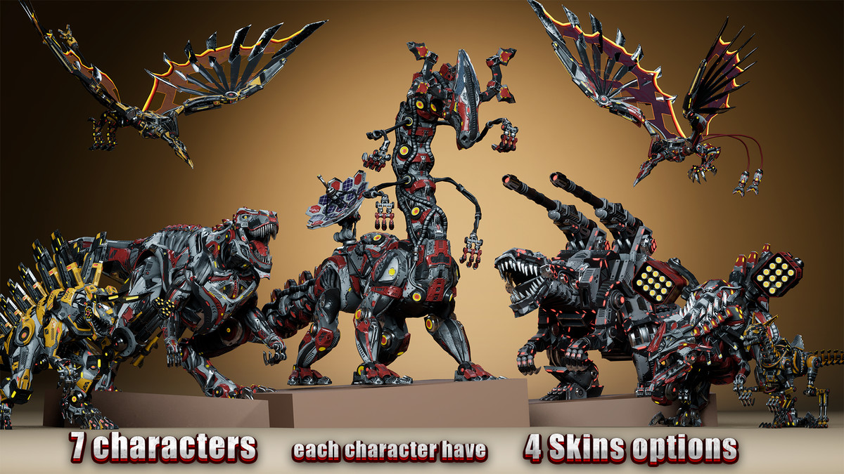 Sci-Fi Dinosaurs Pack 2