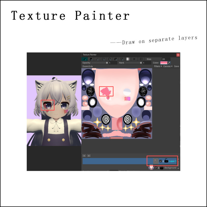 Material Editor With Texture Painter