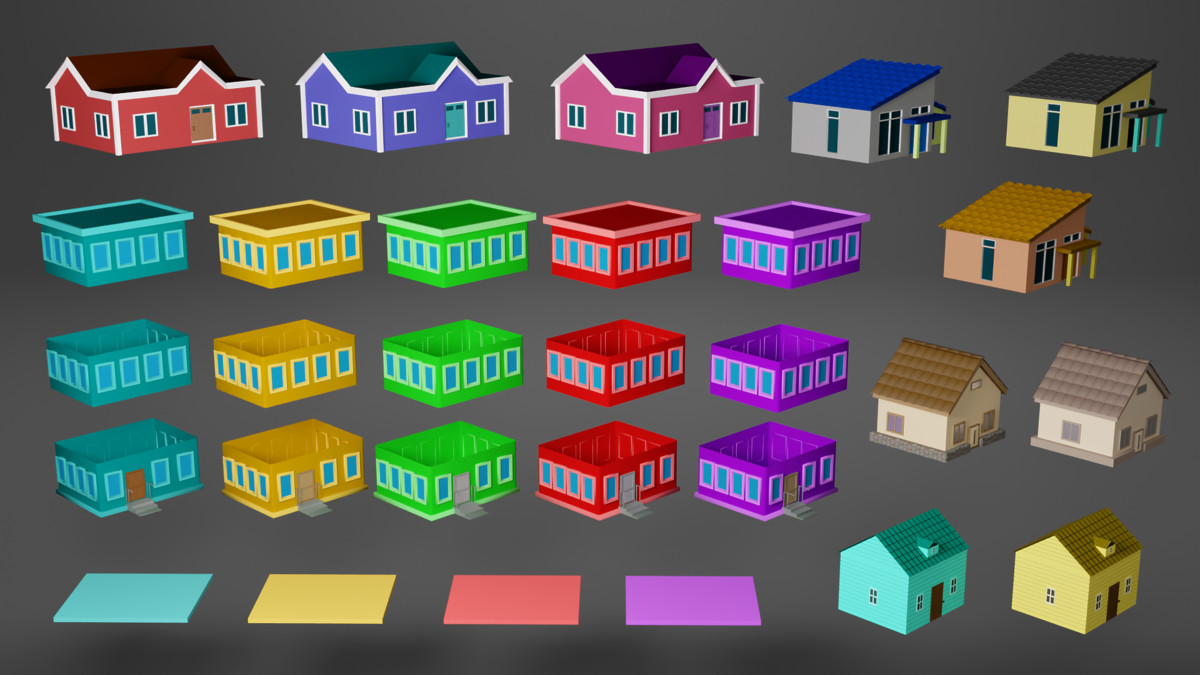 Low Poly City Pack - Mini World Studio