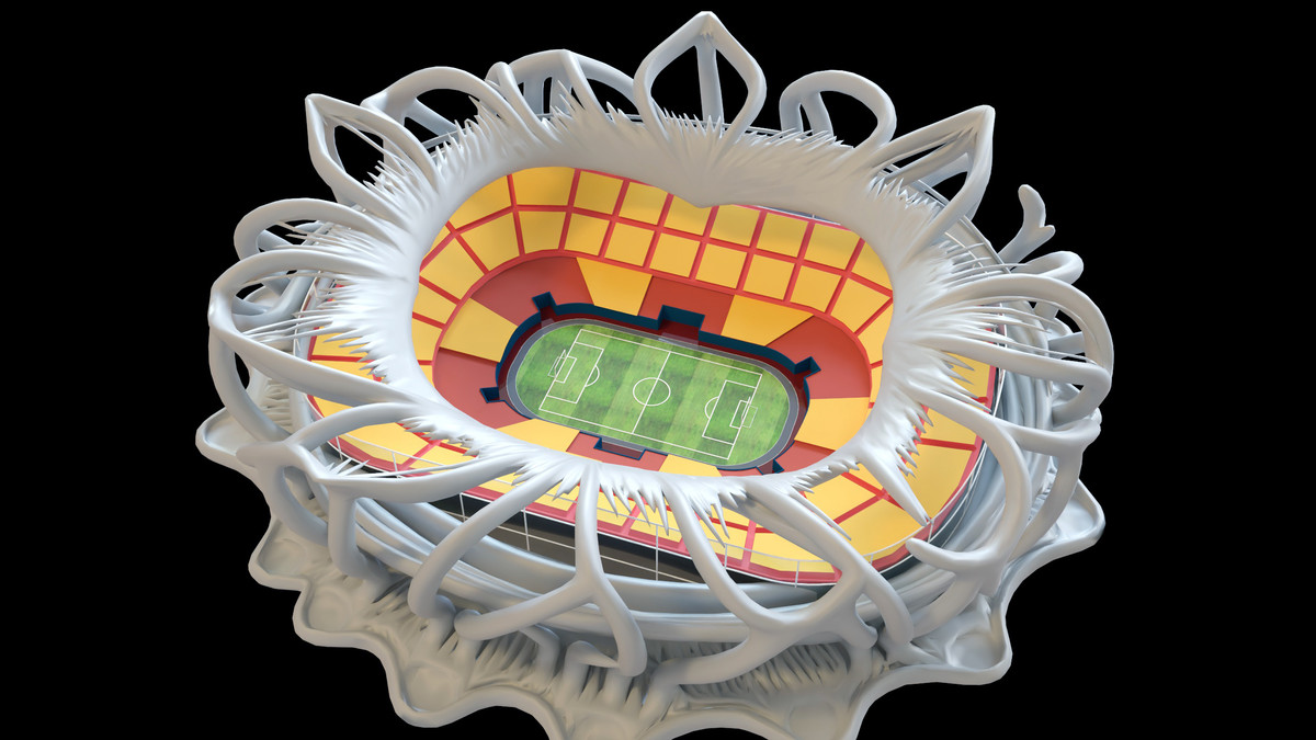 Stylised Sport Stadium Collection - 12 Low Poly Modular 3d Assets