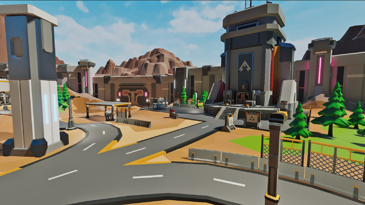 LowPoly Sci-Fi Battle Arena