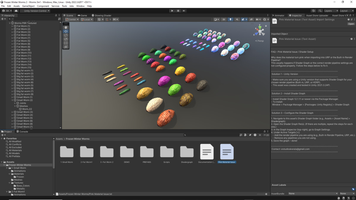 Frozen Winter Worms(Customizable)