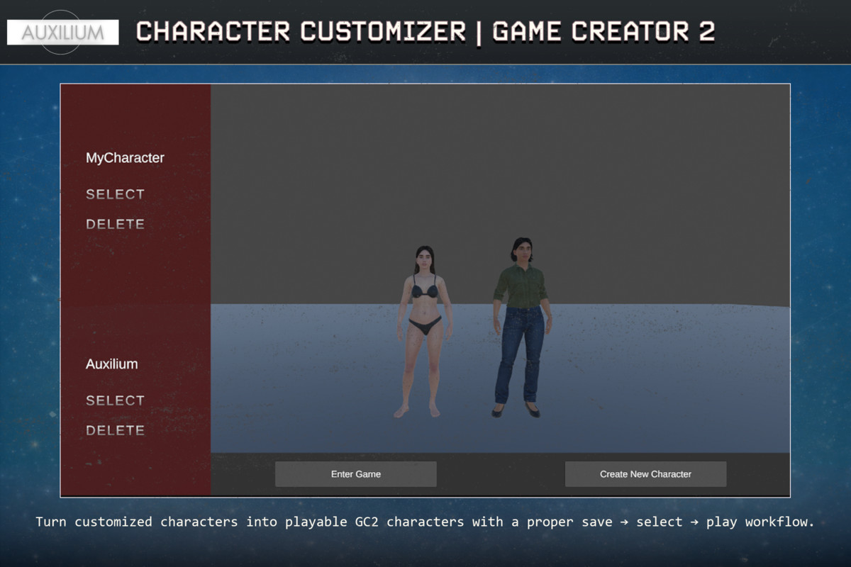 Character Customizer Integration | Game Creator 2