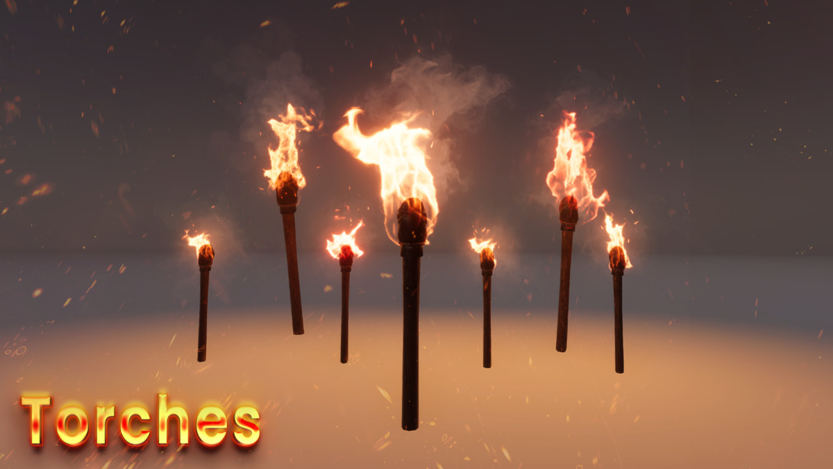 Realistic Fire VFX (VFX Graph Fire, Flame VFX, Fireplace VFX, Torch VFX, Fire)