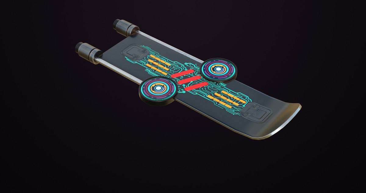 10 Sci Fi Hoverboards URP HDRP Textures