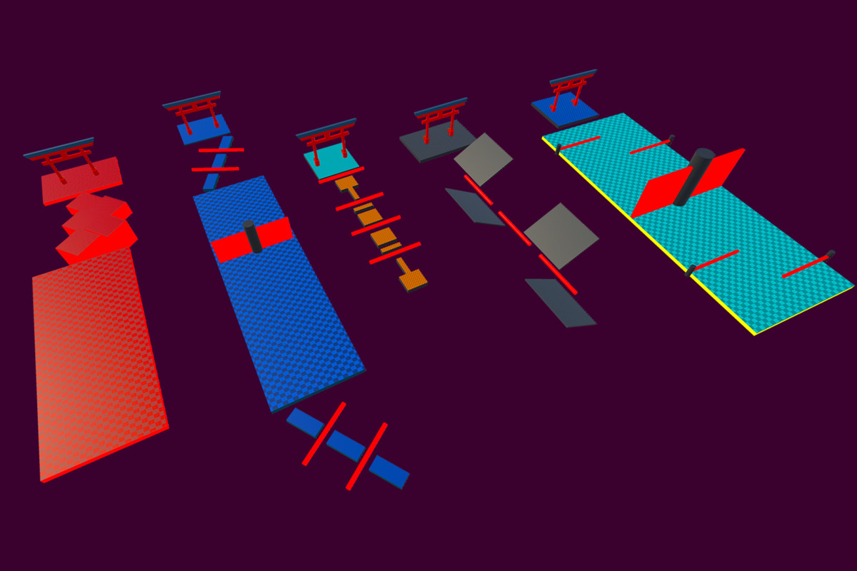 Obby Ninja Run Game Level Pack