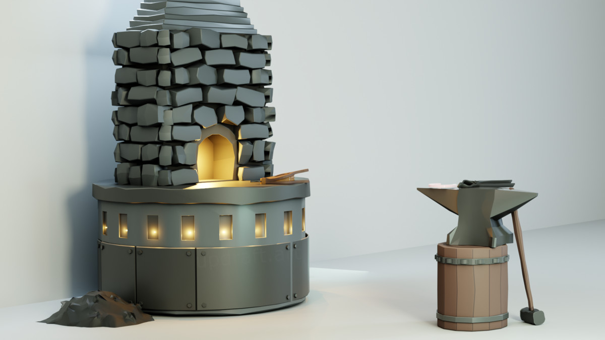 Stylized Stylized Blacksmith Props Pack