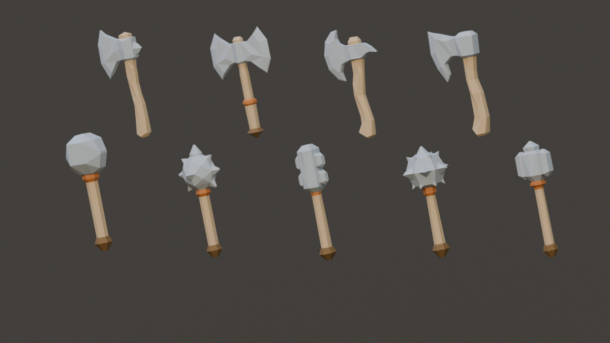 Fantasy Melee Weapons - Low Poly Pack
