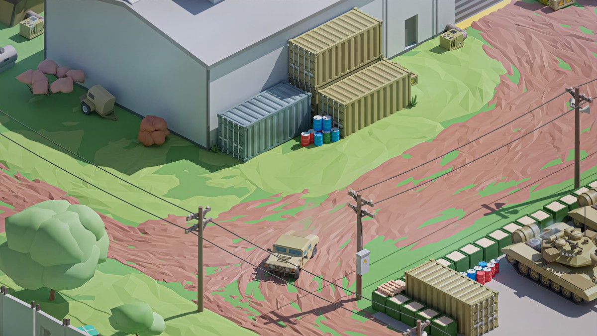 Military 2 - Low Poly 3D Models Pack