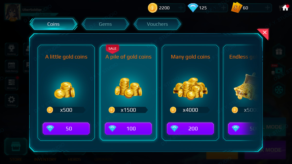 Sci-Fi Cyber UI Pro_Cyan Theme