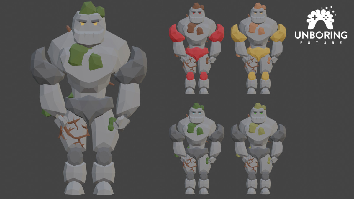LOW POLY GOLEMS - Animated