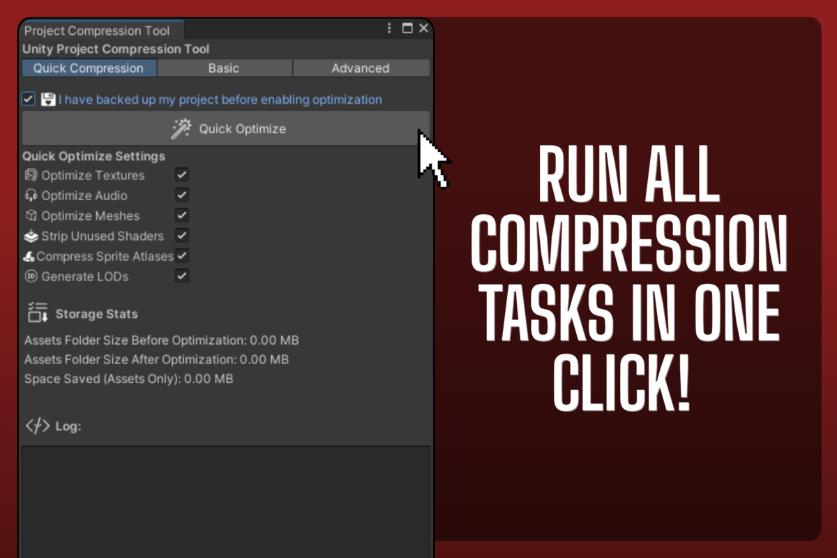 Ultimate compression tool for unity