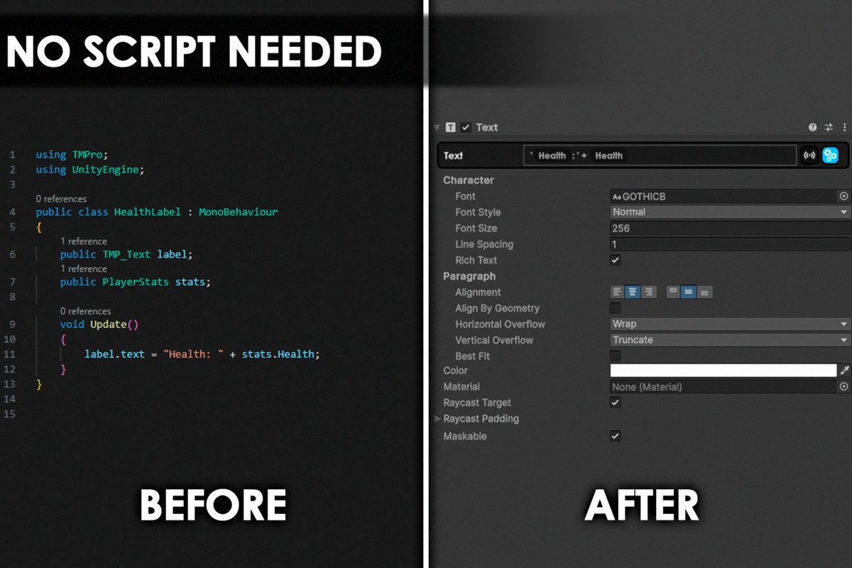 Bindables System - A Visual Variable Binding System for Unity