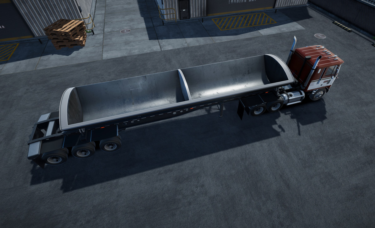 80s cabover sidedump trailer