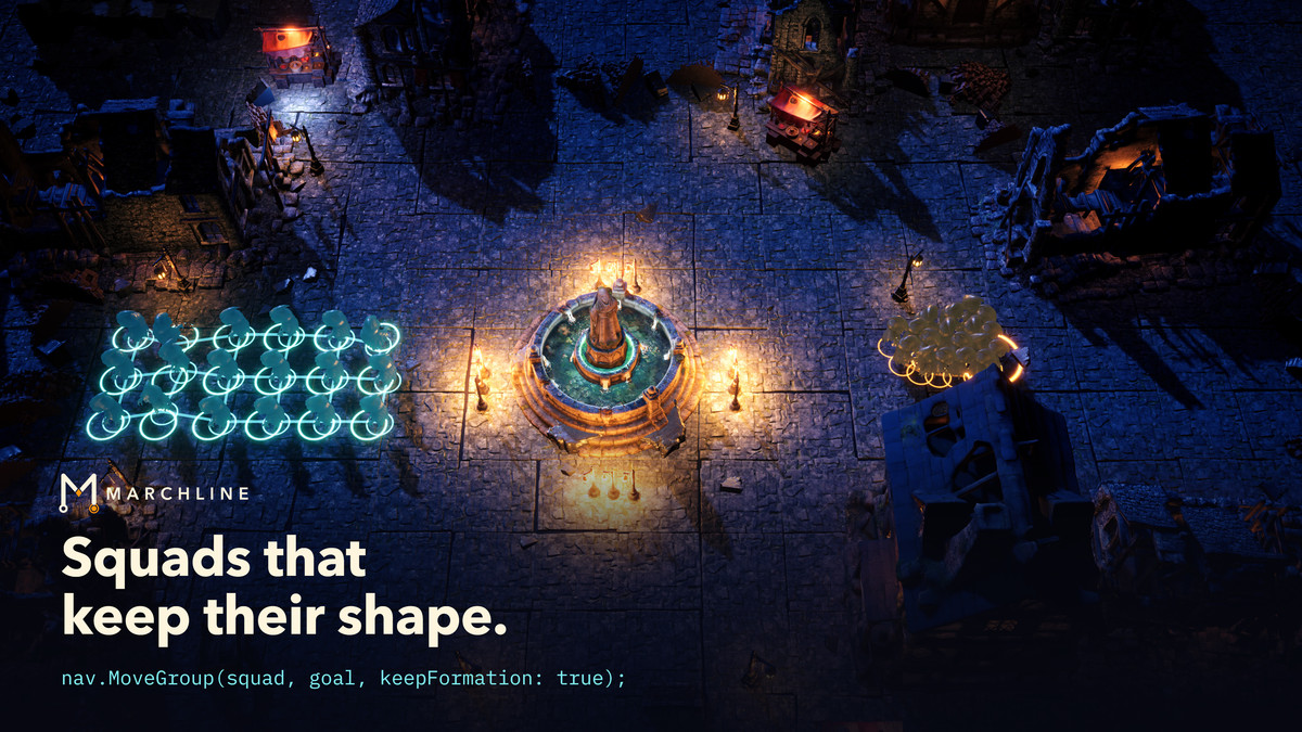 Marchline — RTS Pathfinding & Crowd Navigation
