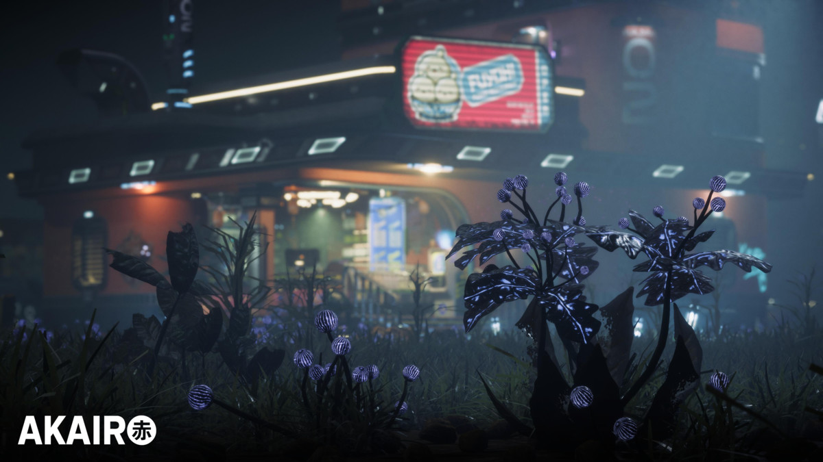 Fuyoh Cyberpunk Diner Environment