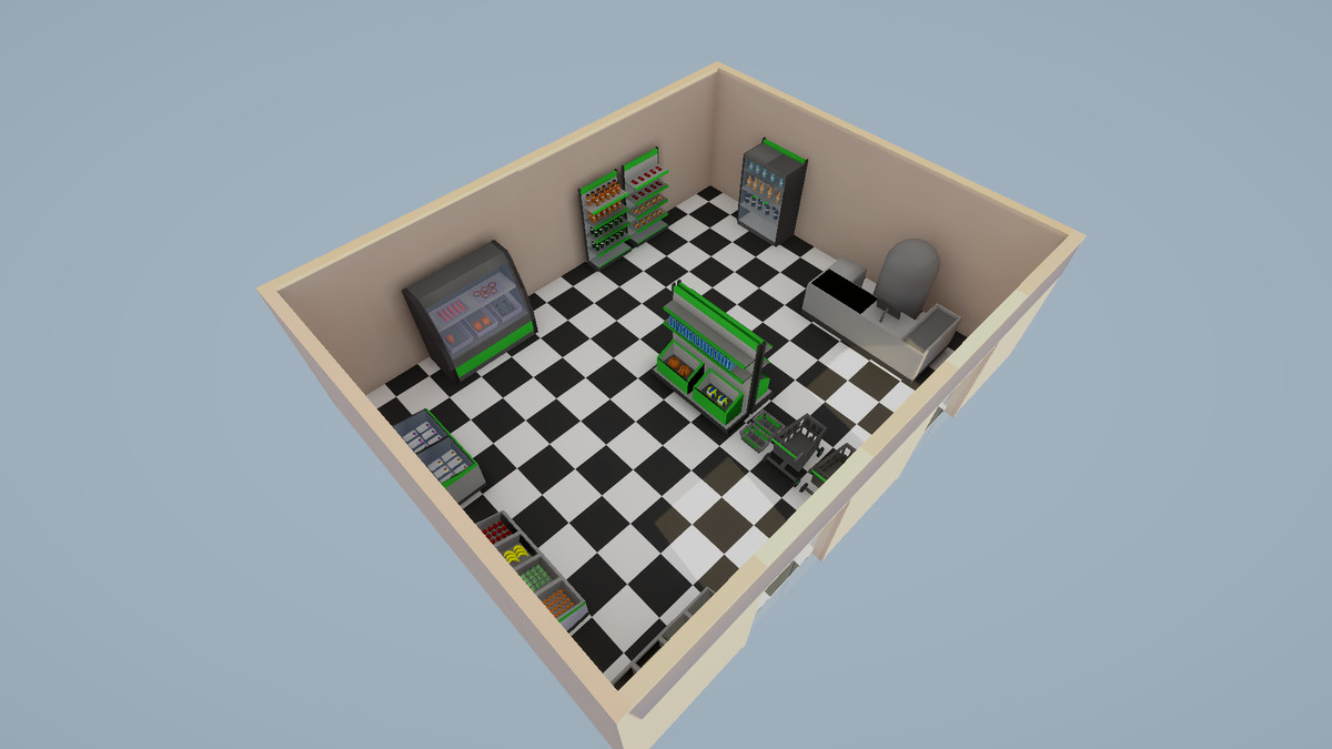 Low Poly Supermarket