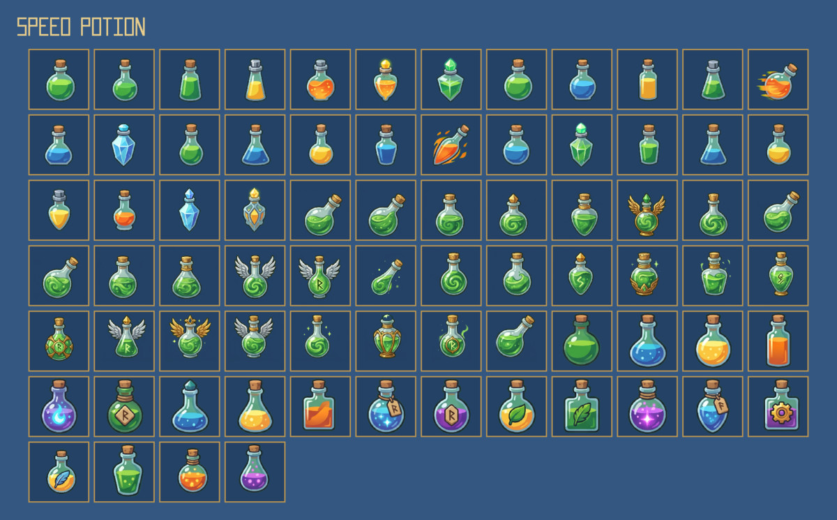 1283 Consumables Icons – Mega RPG Consumables Pack
