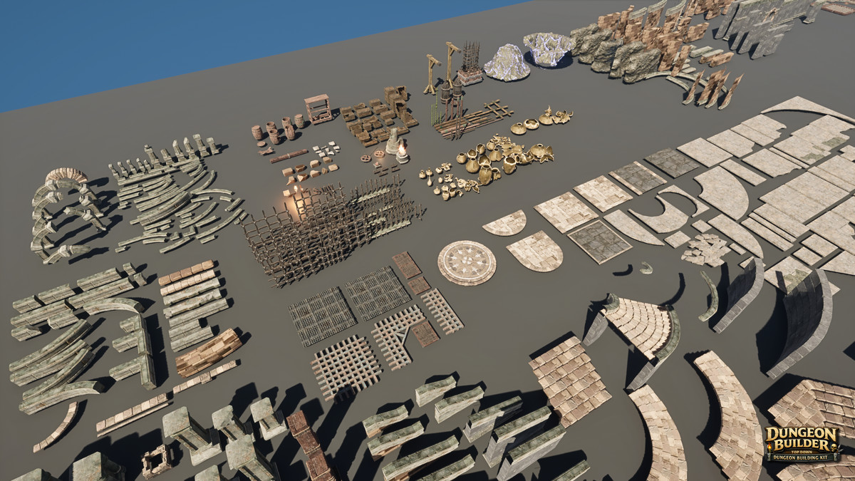 Dungeon Builder: Modular Top Down RPG Environment Kit (Dungeon, Modular Dungeon)