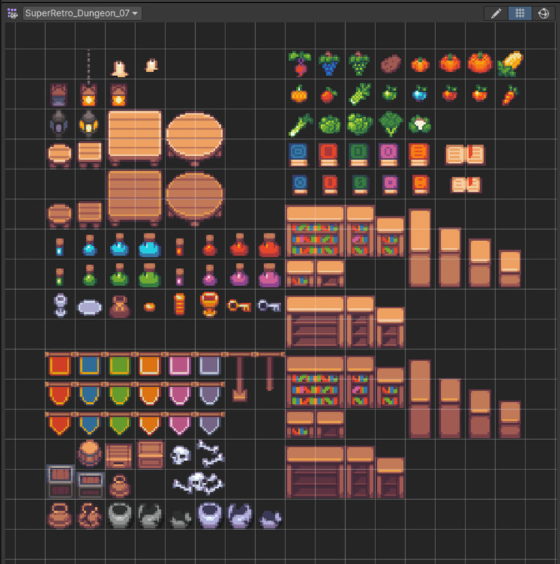 2D Cozy RPG - Dungeon crawler - Tilesets - Pixelart EXTENSION BUNDLE