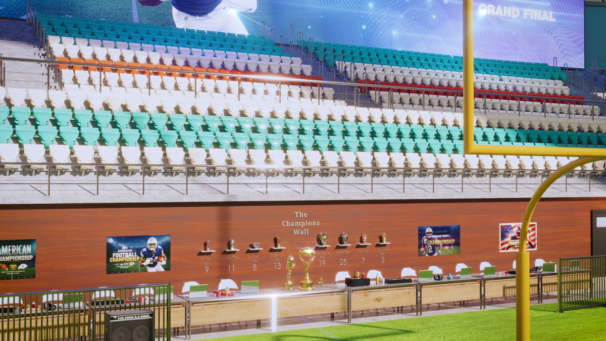 Modular American Football Stadium 3d Environment - Exterior, Interior, Props