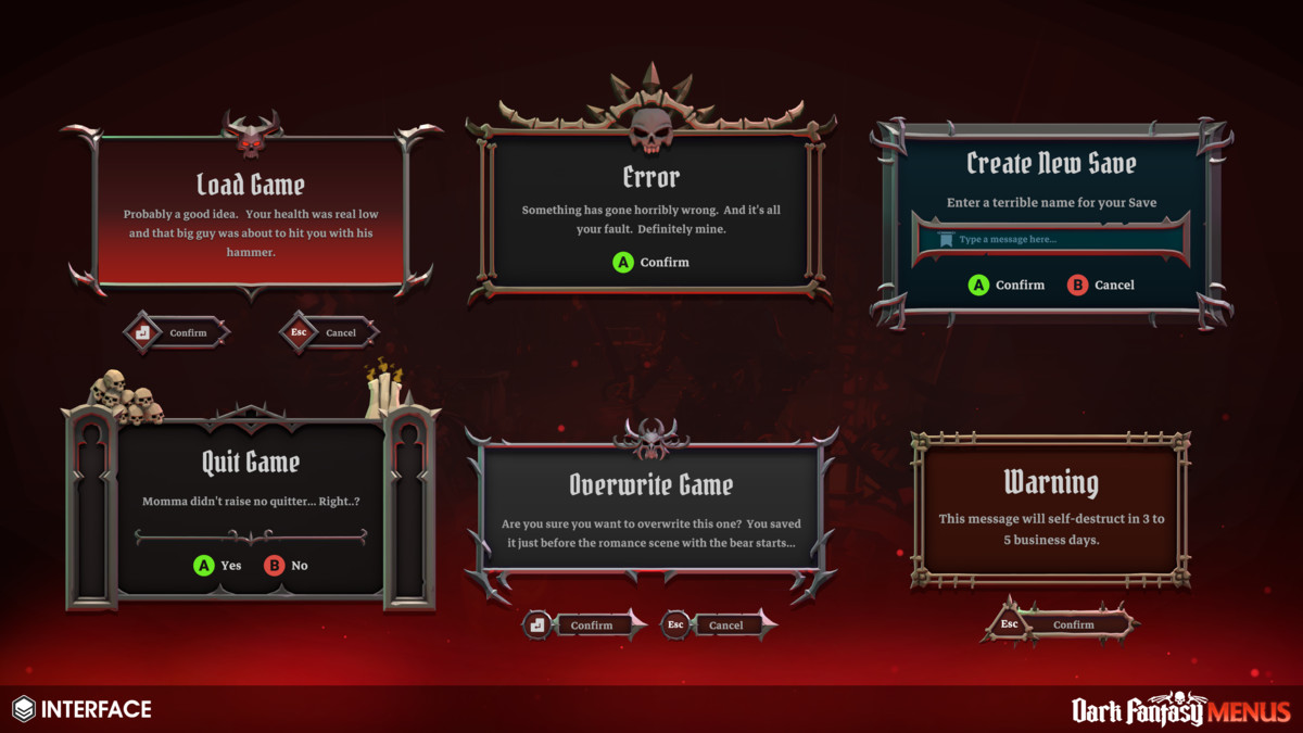 Dark Fantasy Menus - Synty INTERFACE - GUI, image 34