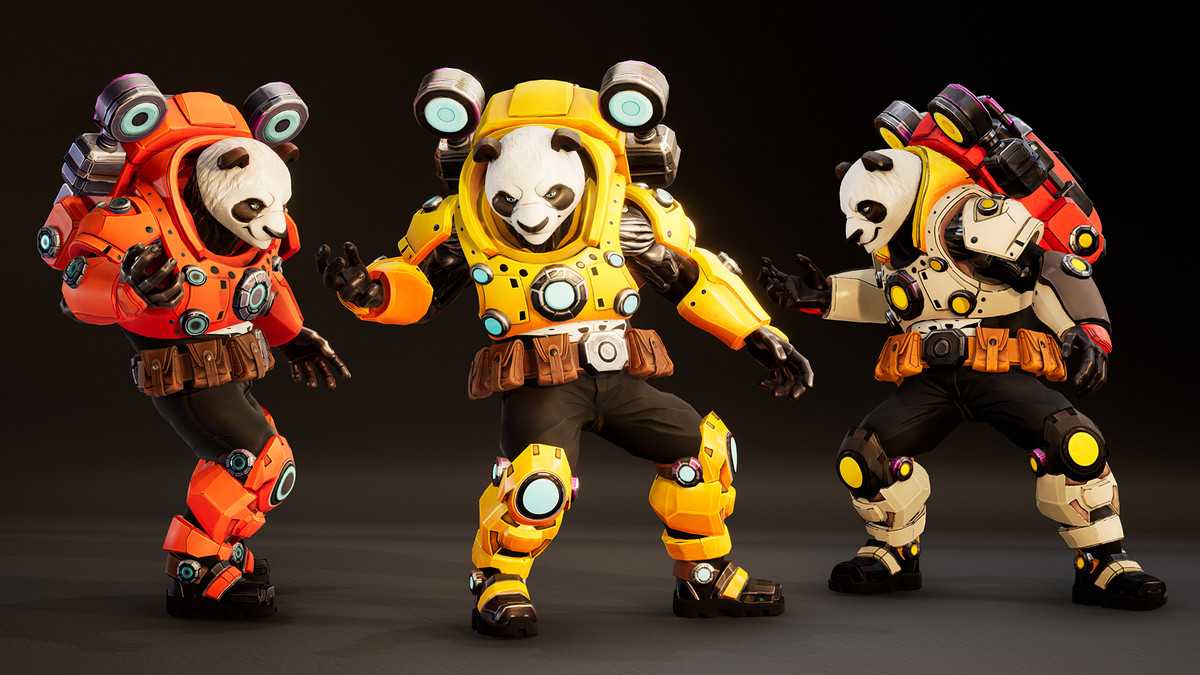 Mecha Panda – Stylized Sci-Fi Panda Character