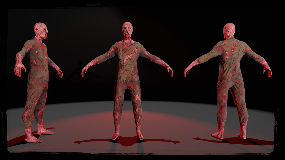 Zombie 02 (Low Poly)
