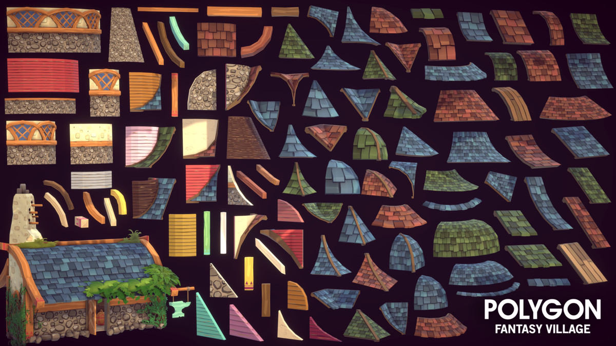 POLYGON - Fantasy Village - Art by Synty, image 30