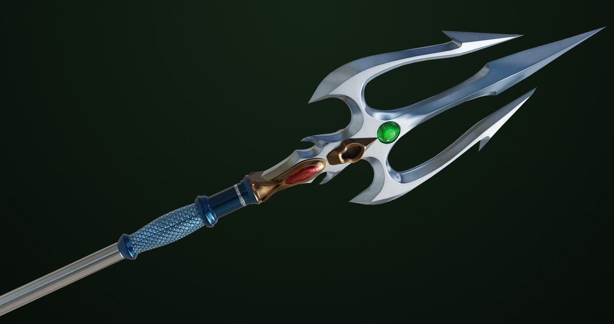 Fantasy Trident 06 URP HDRP Textures