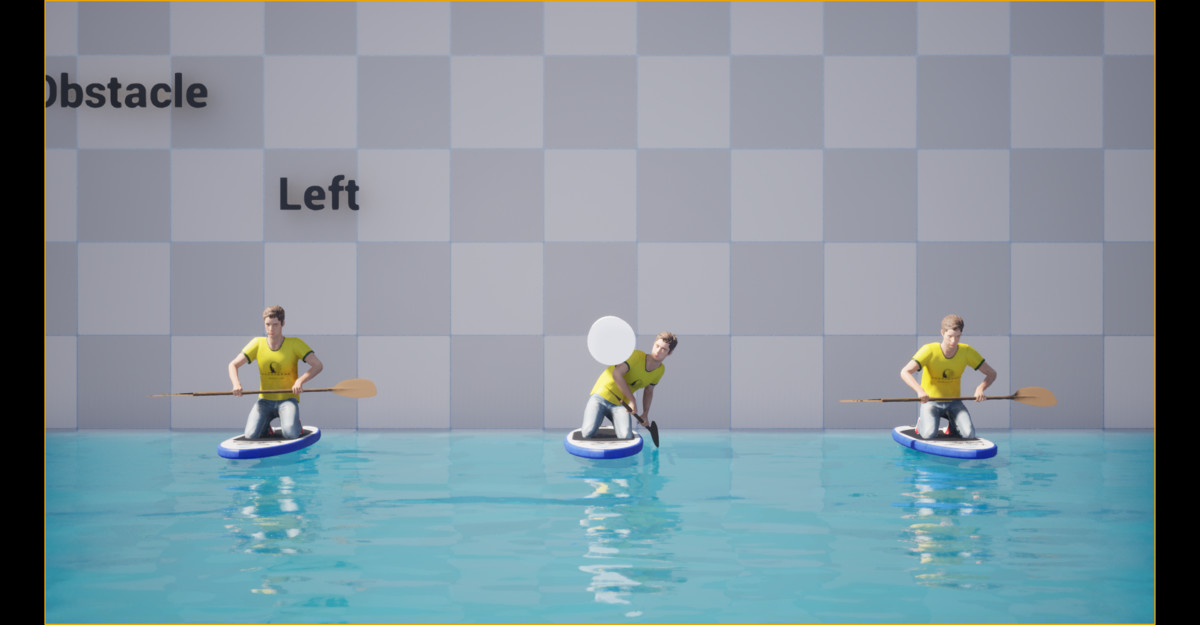 Paddle Boarding Animation