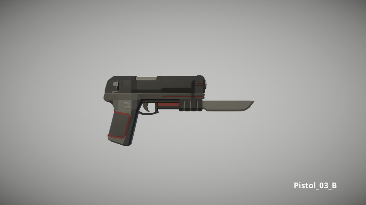 Cyberpunk Armory - Low Poly