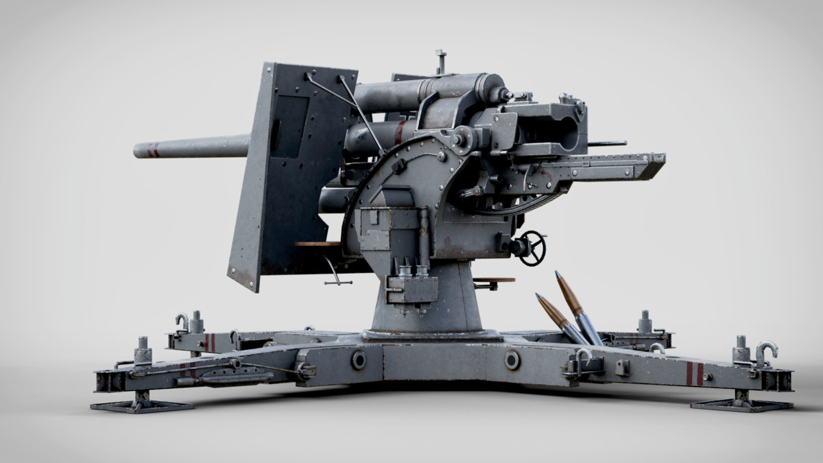 Rigged Flak Cannon WW2