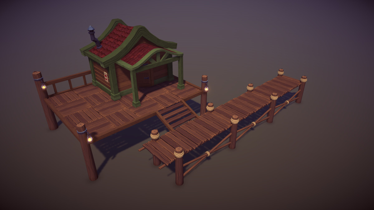Lakeside–Stylized Nature Environment