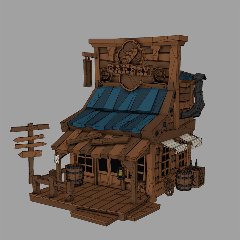 12 Wild West Buildings Pack