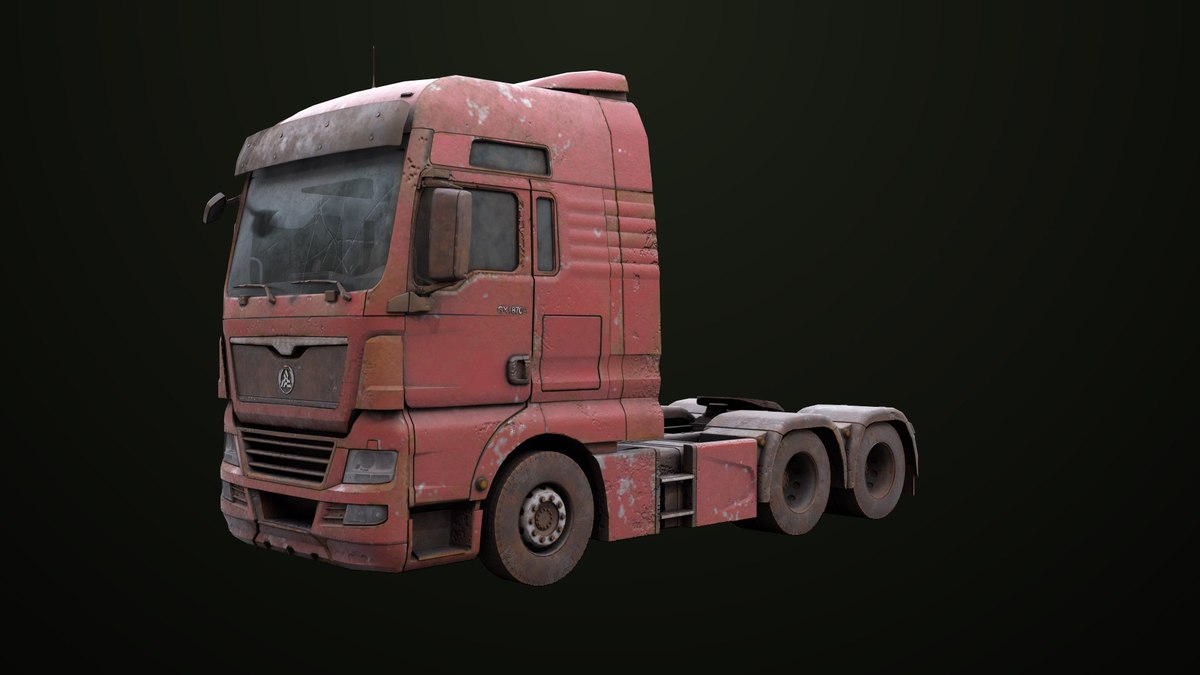 Heavy Truck Chassis 04 Dirty 4 URP HDRP Textures