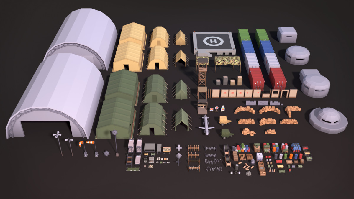 Military Props Pack (Stylized) – BoznaWhat